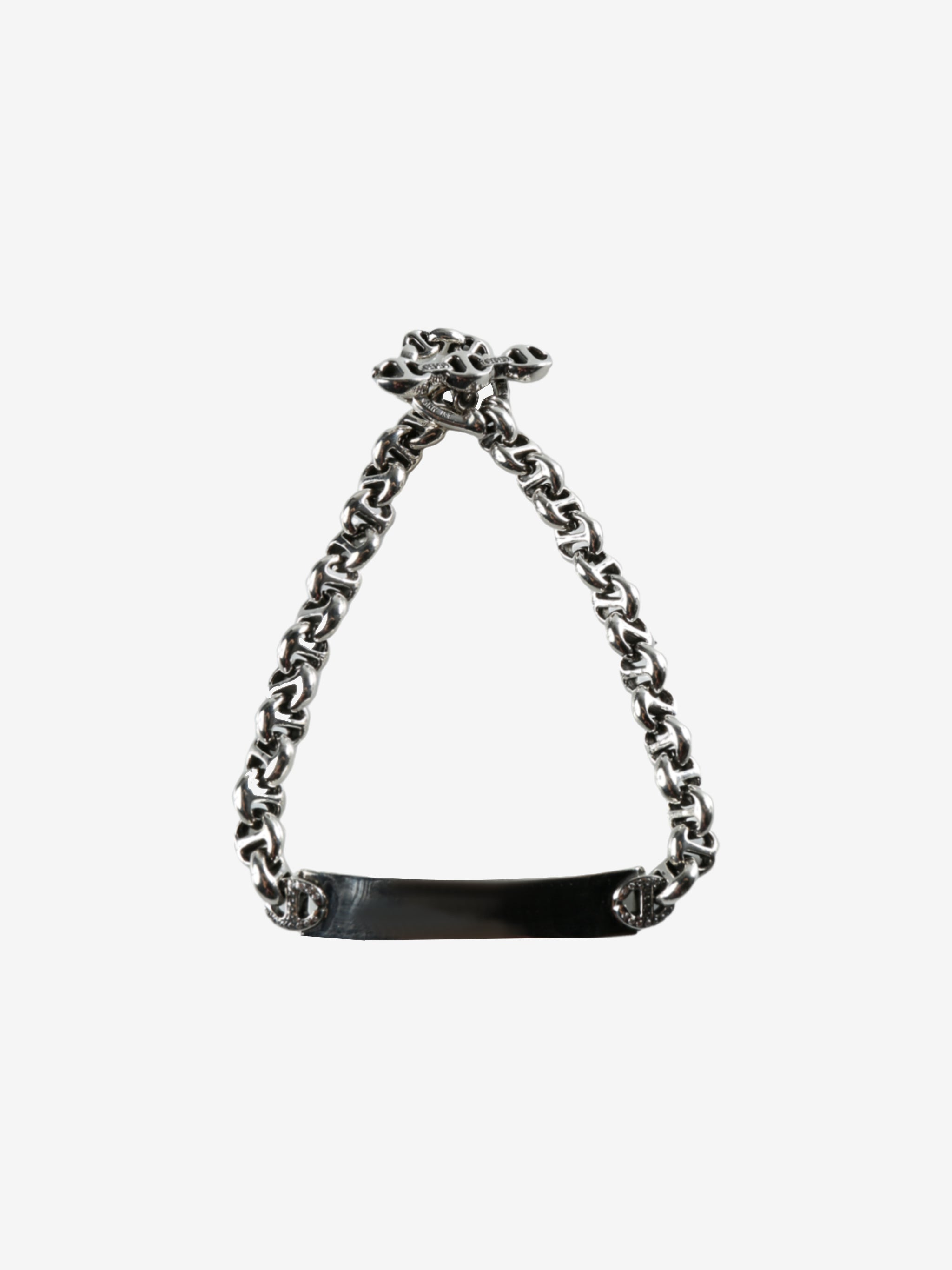 HOORSENBUHS - Sterling Silver Open Link Monogram Bracelet - 3