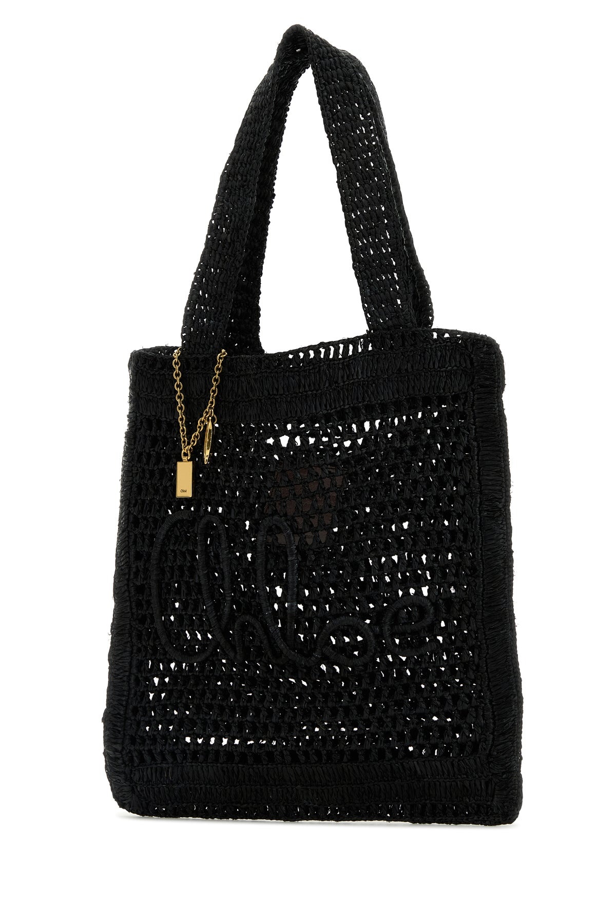 Black raffia Estate Banana shopping bag - 2
