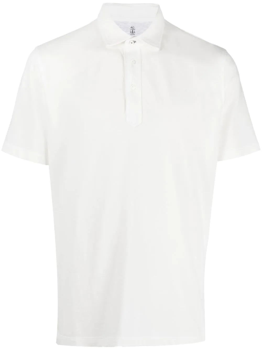 short-sleeve cotton polo shirt - 1