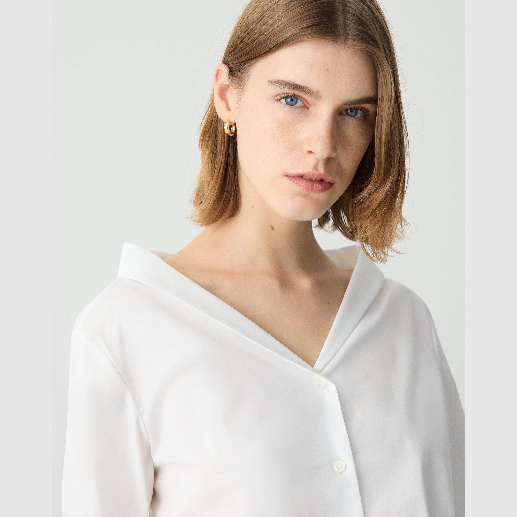 Off-The-Shoulder Blouse in Good Cotton - 5