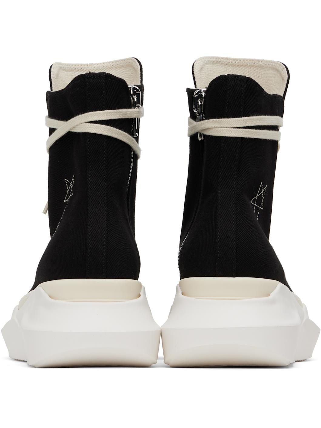 Black Hollywood Jumbo Laces Abstract Sneakers - 2