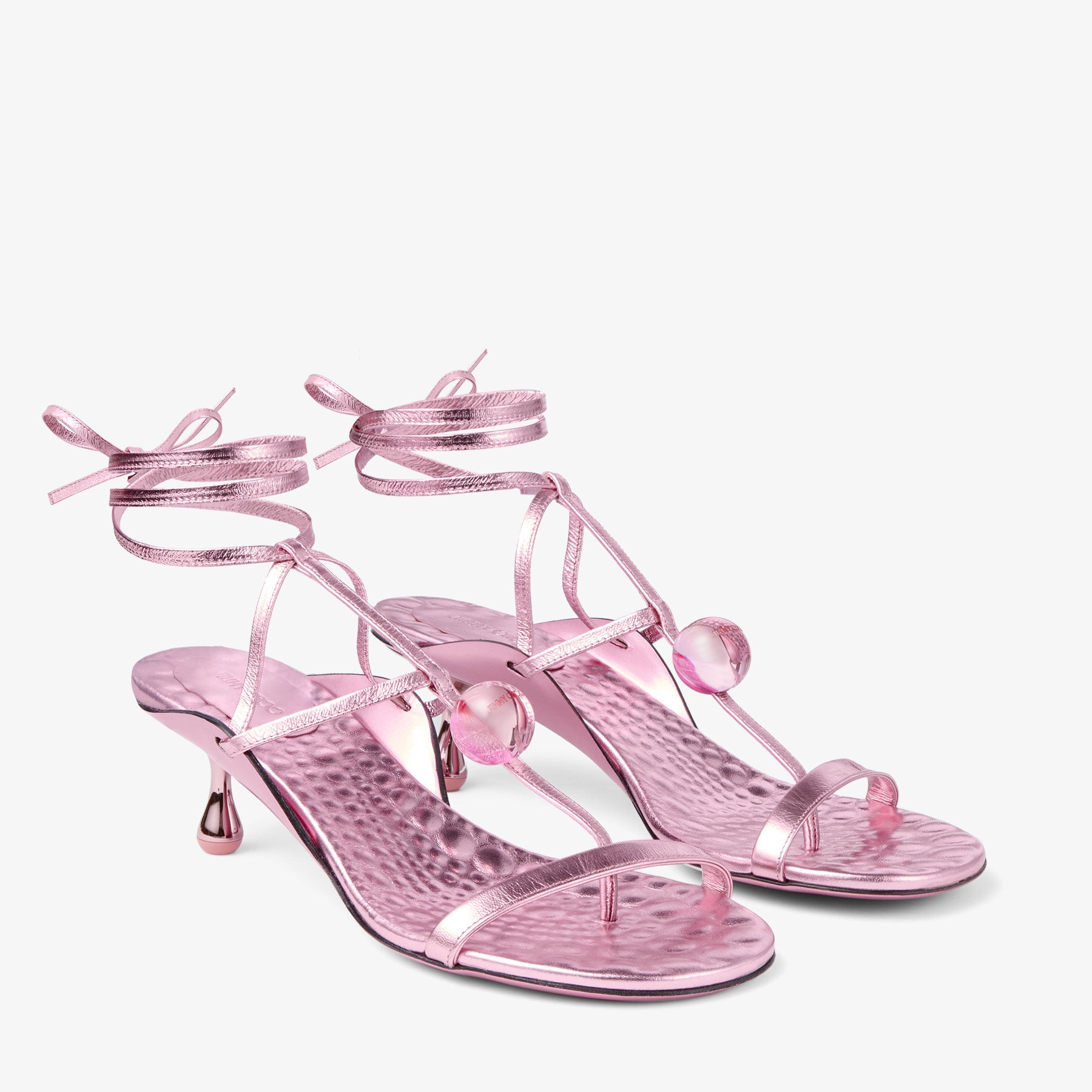 Zyra 50
Rose Vintage Metallic Leather Sandals - 3