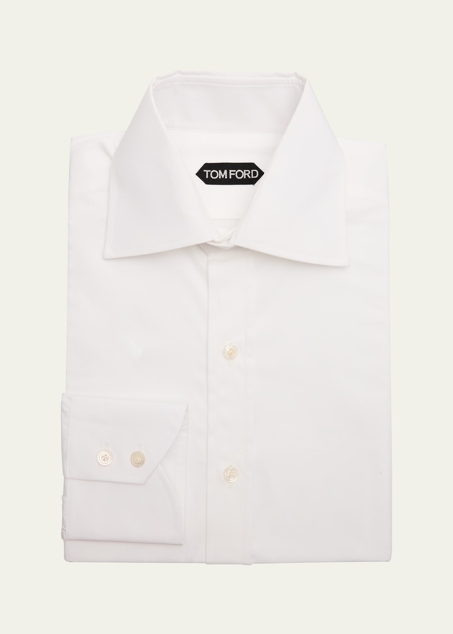 Men's Cotton Barrel-Cuff Dress Shirt - 1