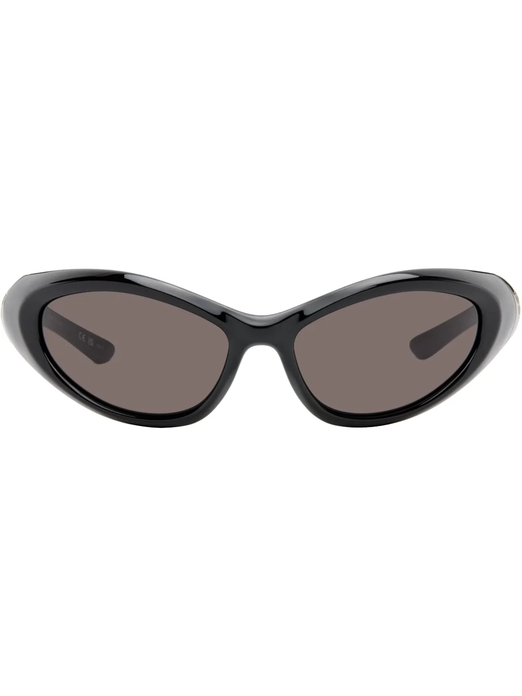 Black Oval Sunglasses - 1
