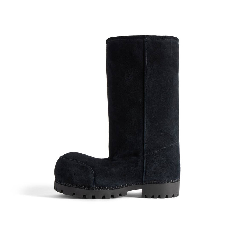 BALENCIAGA Men's Alaska Fur High Boot in Black outlook