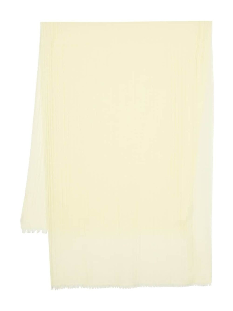 frayed-edge twill scarf 1
