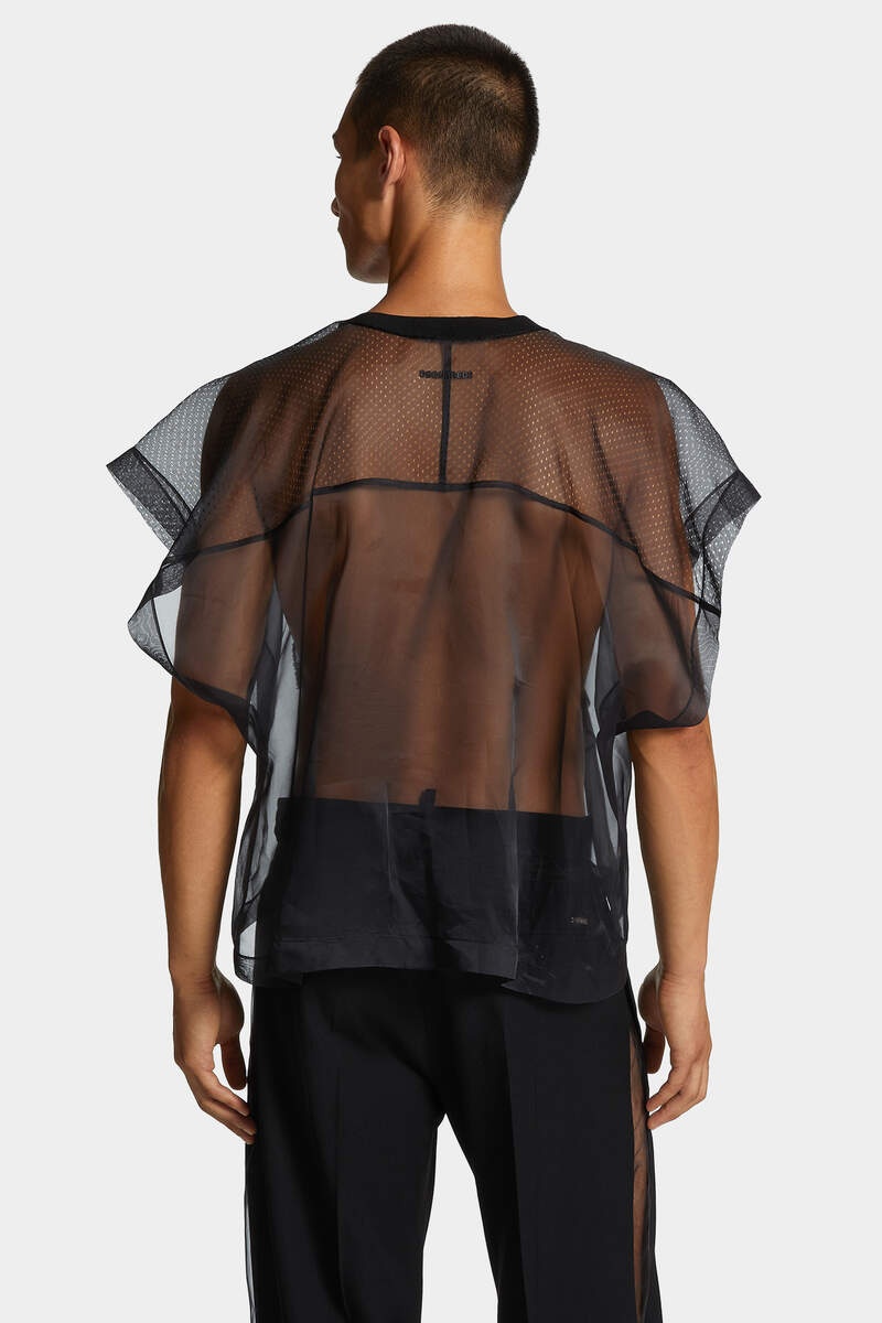 SHEER EMBROIDERED SHIRT - 4