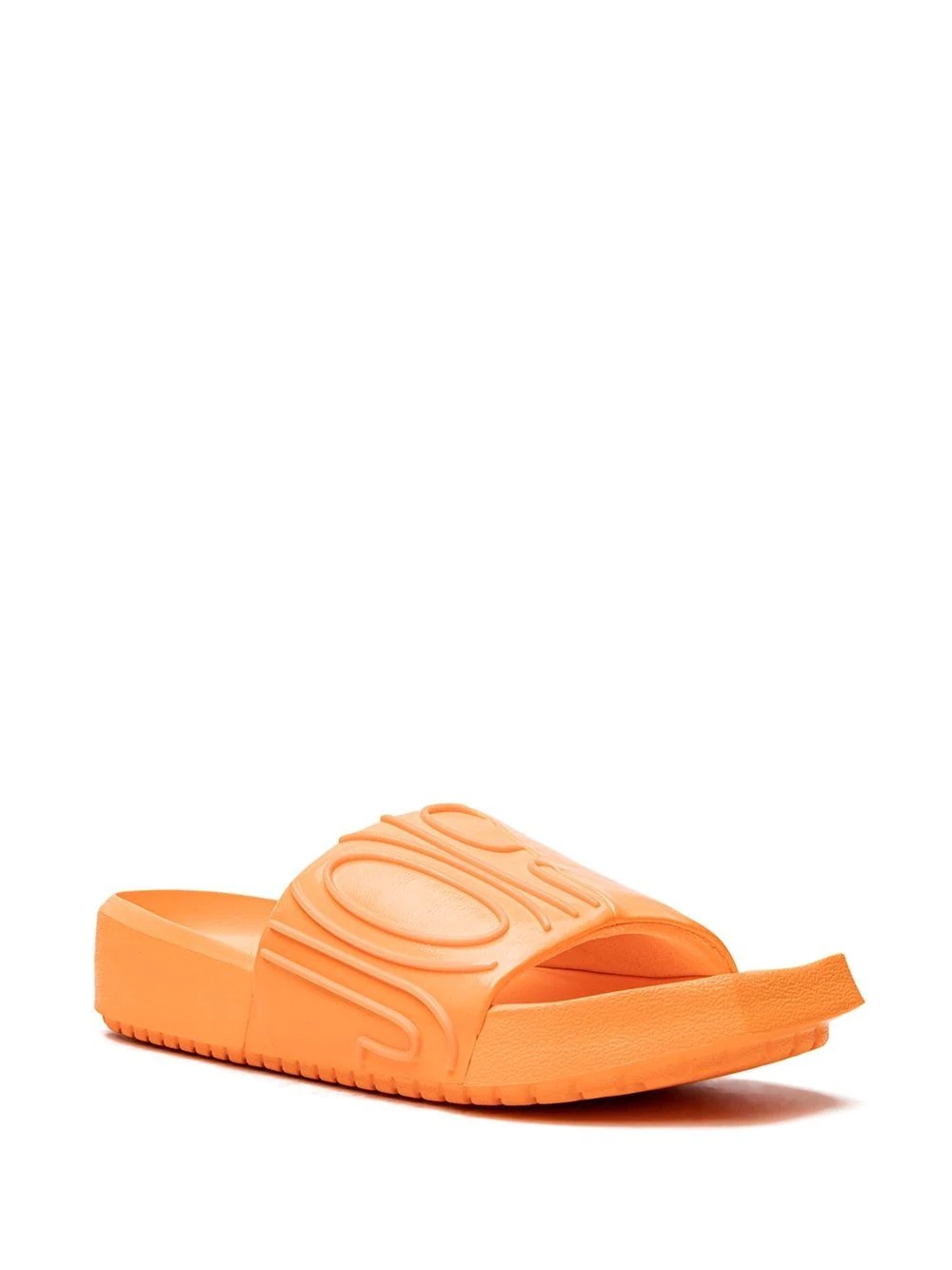 Nola logo-embossed slides - 2