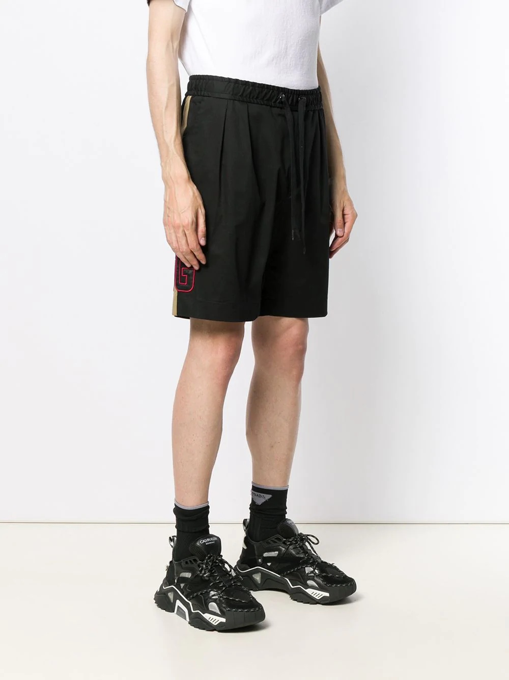 side panelled shorts - 3