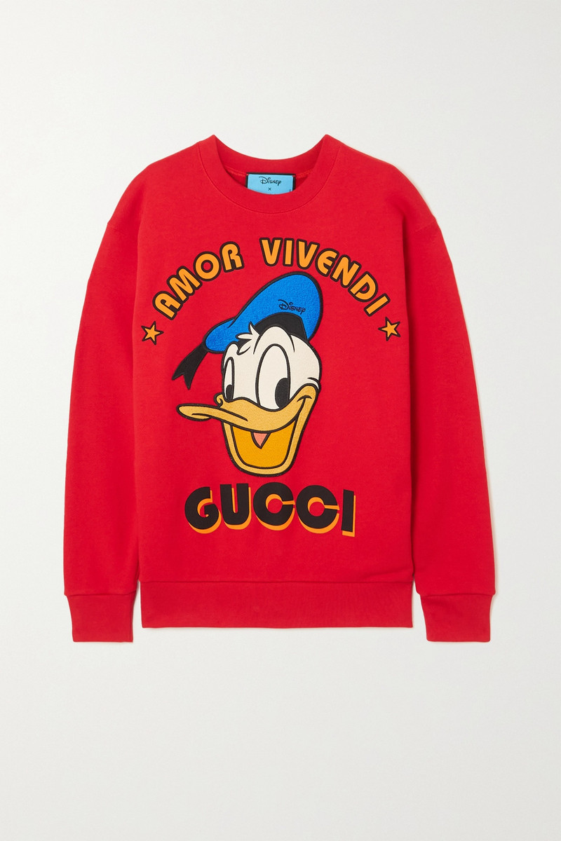 + NET SUSTAIN + Disney appliquéd printed organic cotton-jersey sweatshirt - 1