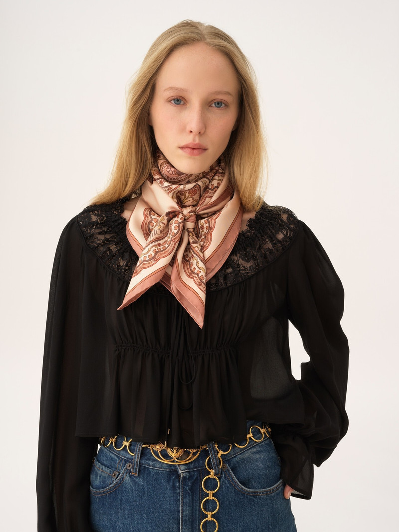 Chloé THE CHLOÉ PAISLEY SQUARE SCARF IN SILK TWILL outlook