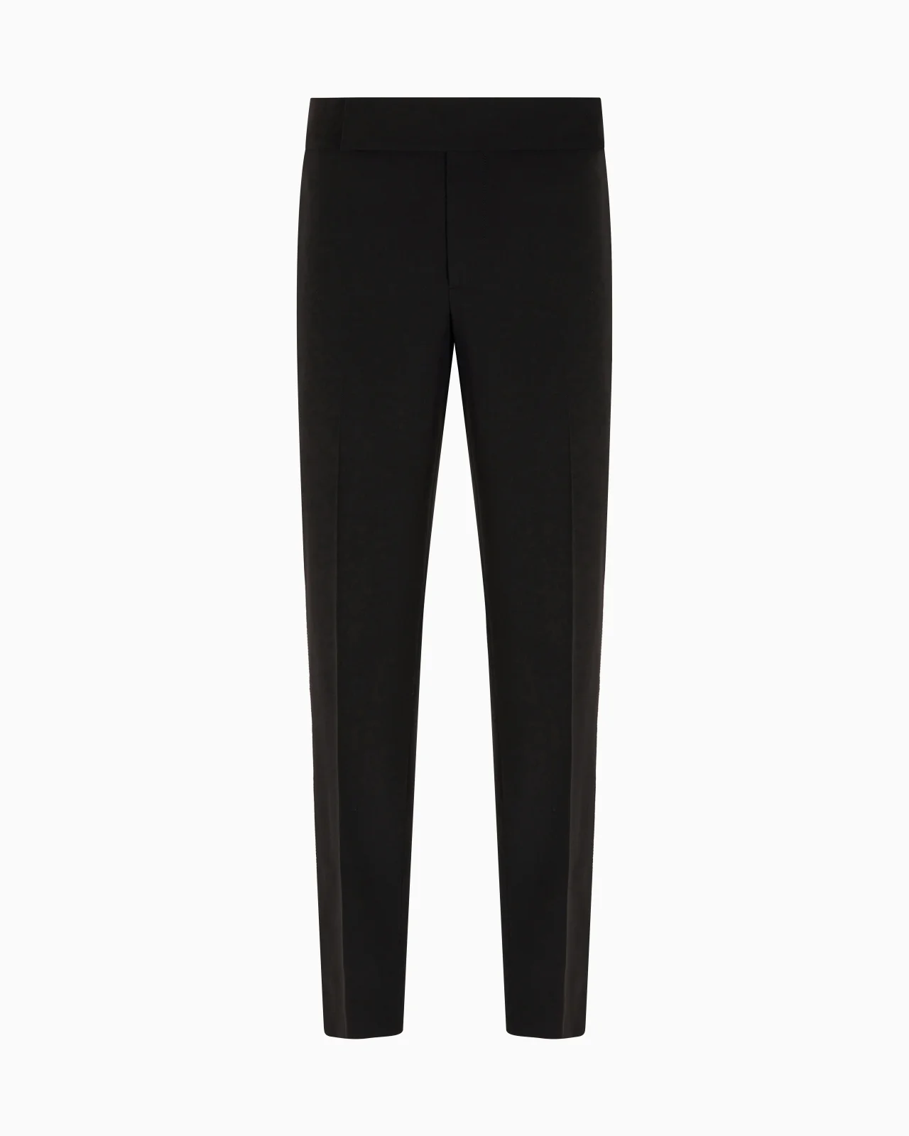 Giorgio’s flat-front trousers in wool crêpe - 1
