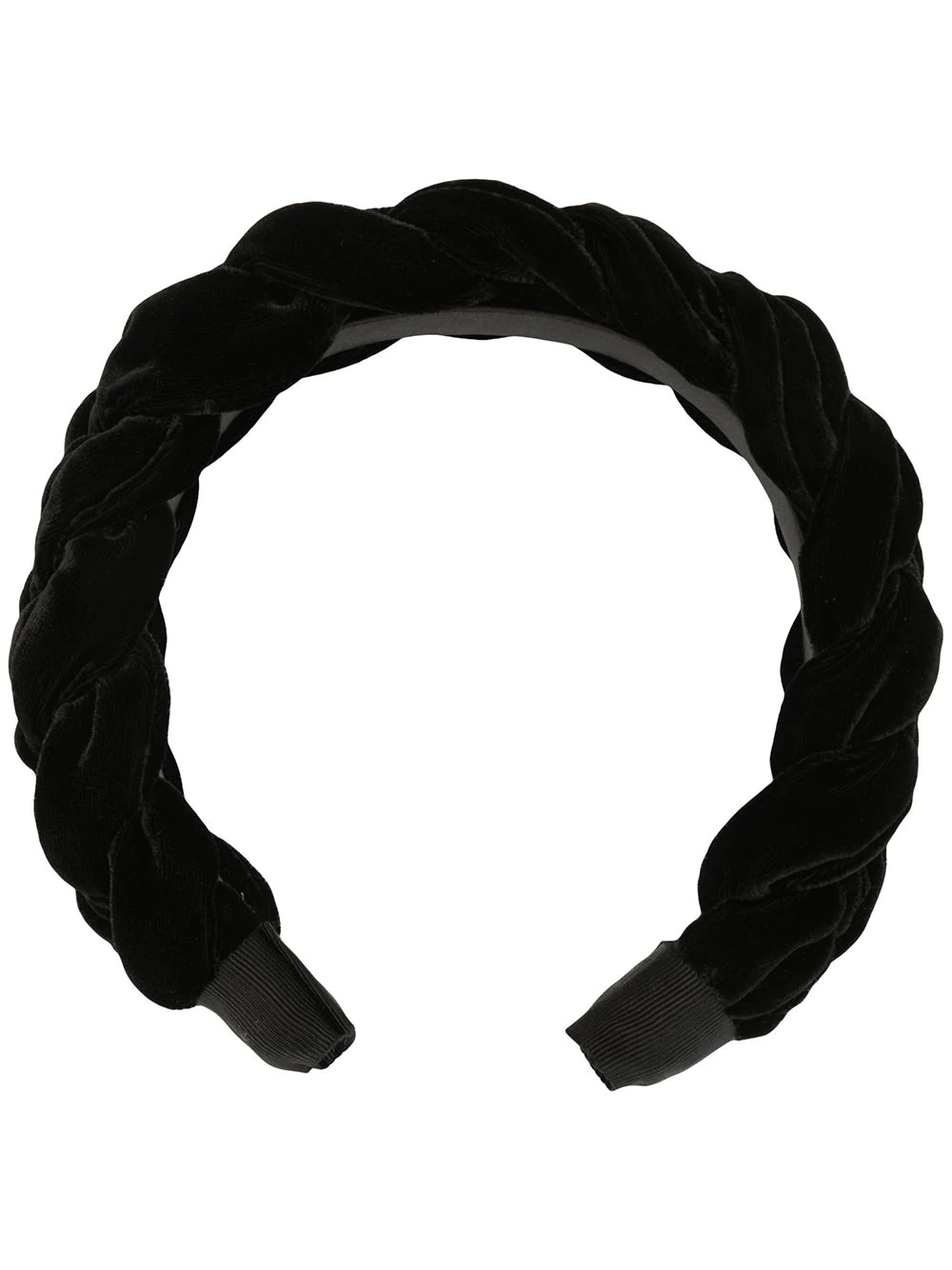 Lorelei braided velvet headband - 1