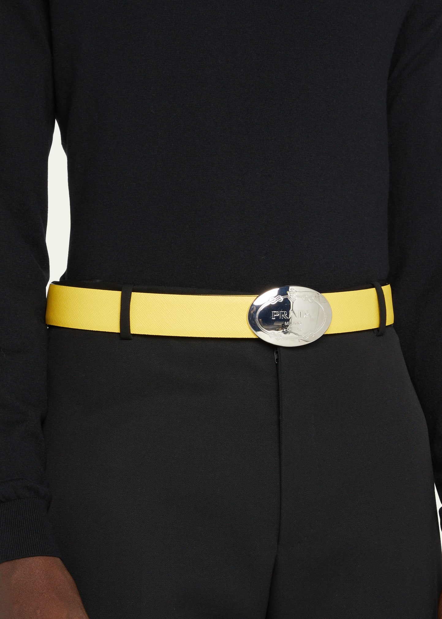 Men's Reversible Saffiano Leather Belt Strap - 2