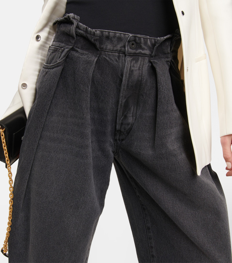 Pleated high-rise jeans 4