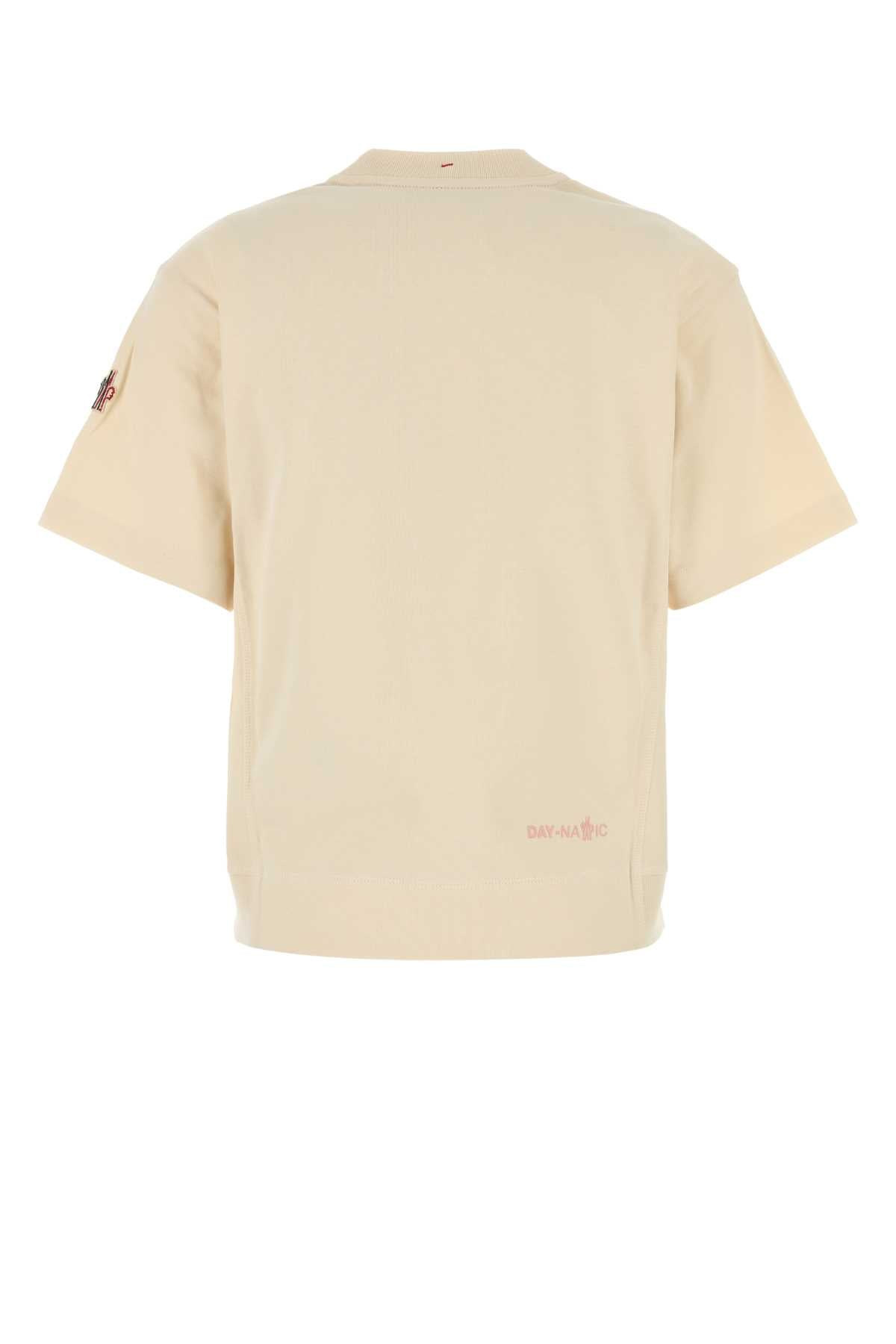Moncler Grenoble Women Cream Cotton T-Shirt - 2