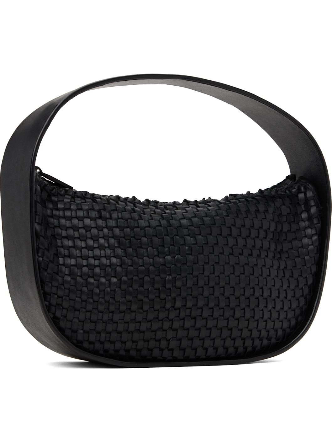 Black Woven Petit Arc Bag - 2