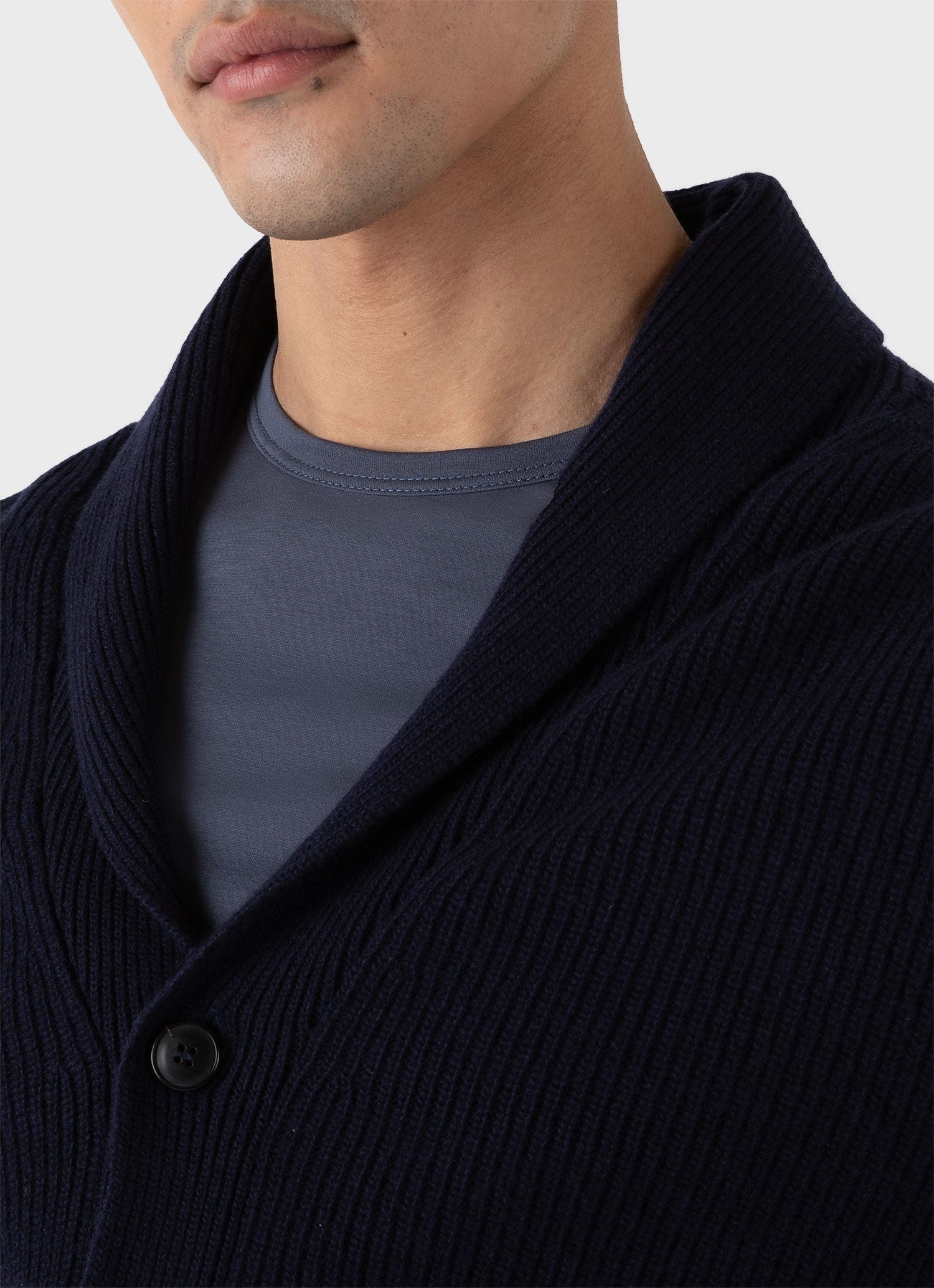 Shawl Neck Cardigan - 6