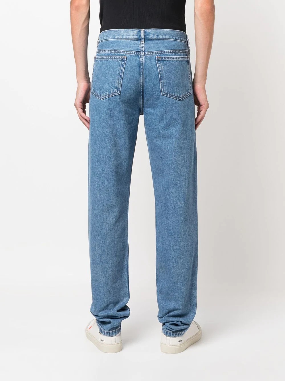 straight-leg cotton jeans - 4