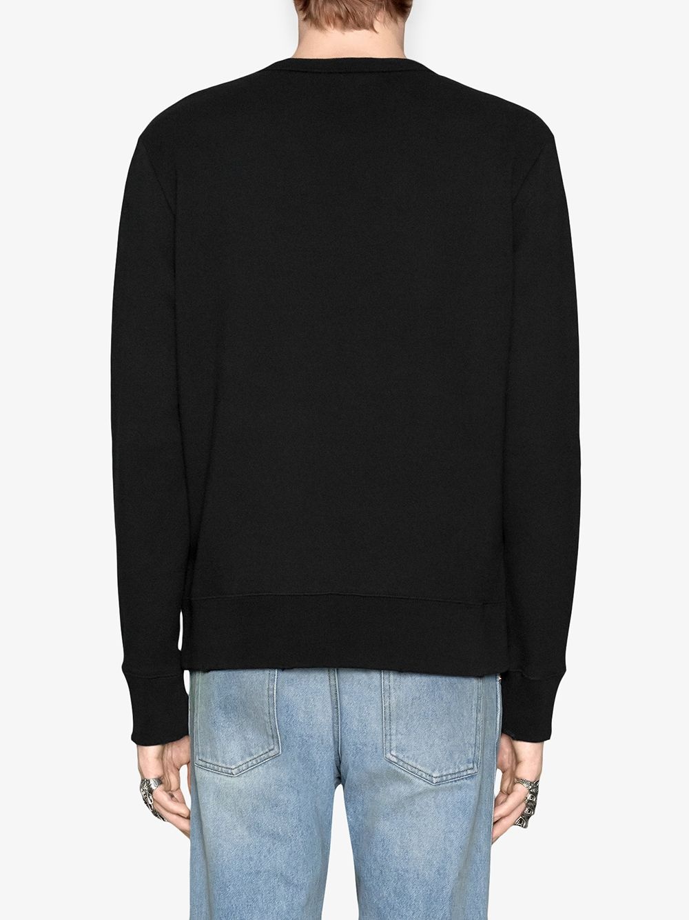 Cotton sweatshirt with Gucci logo - 4