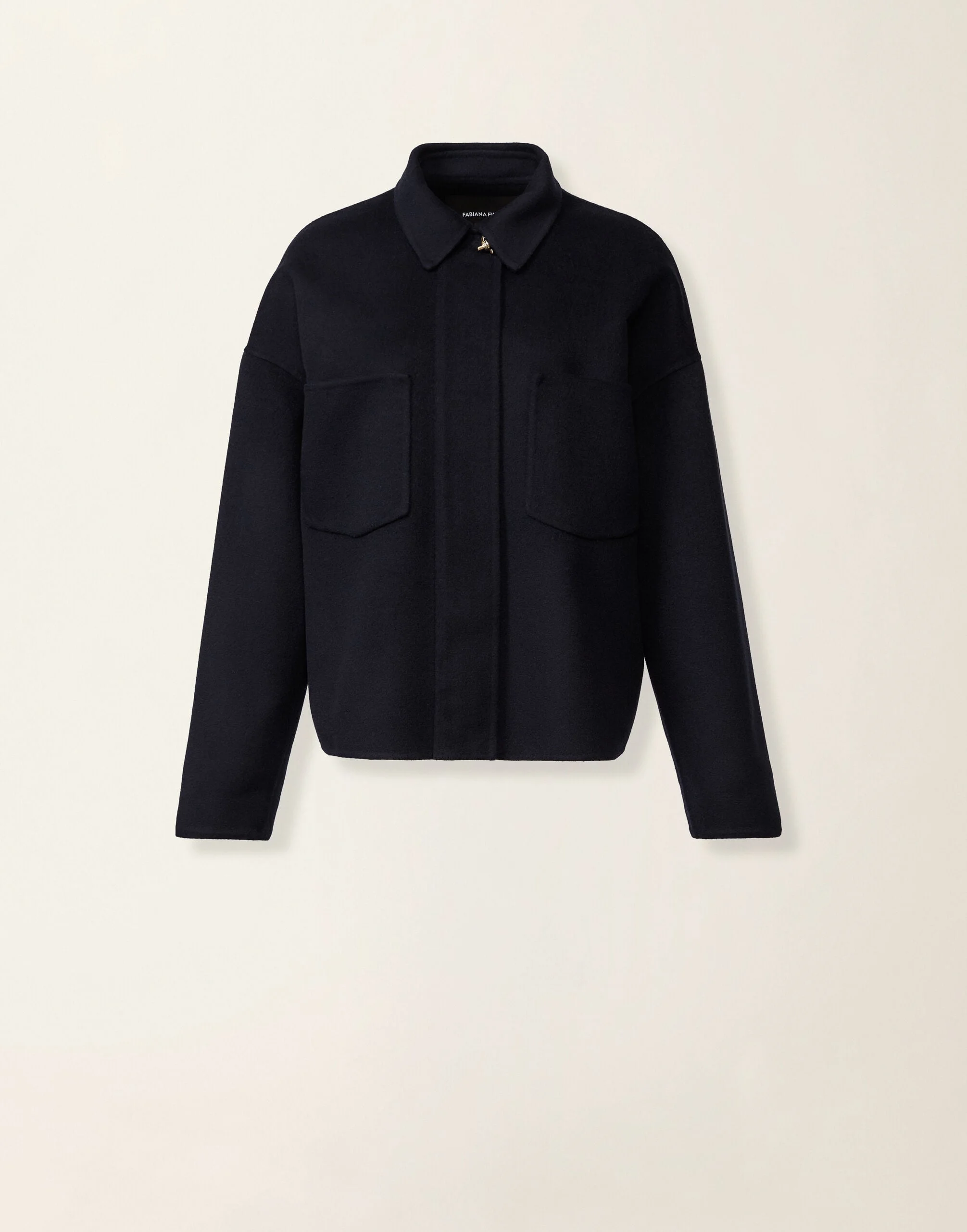 Double wool shirt jacket - 1