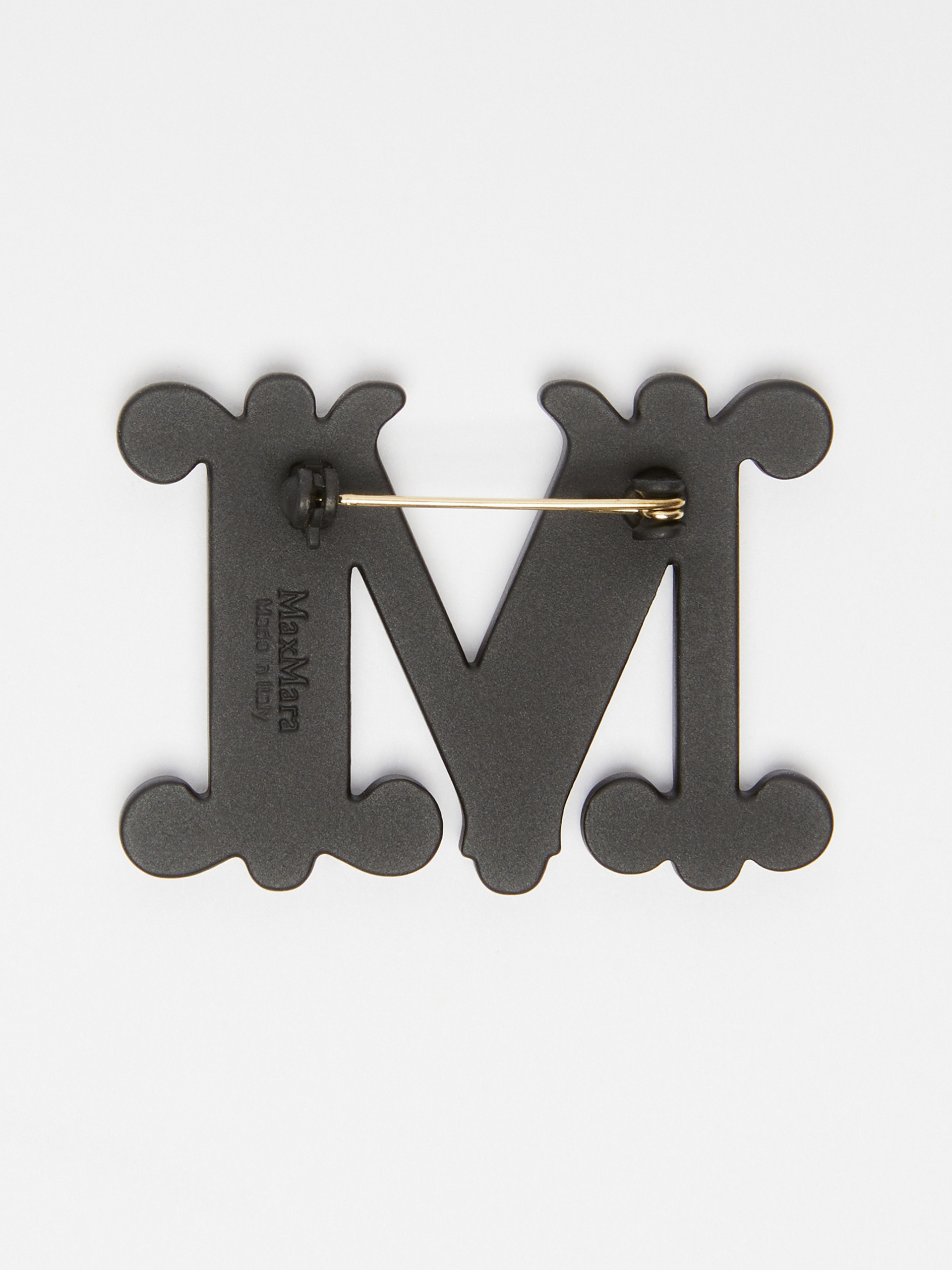 Monogram brooch with crystals - 2