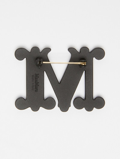 Max Mara MBROOCH Monogram brooch with crystals outlook