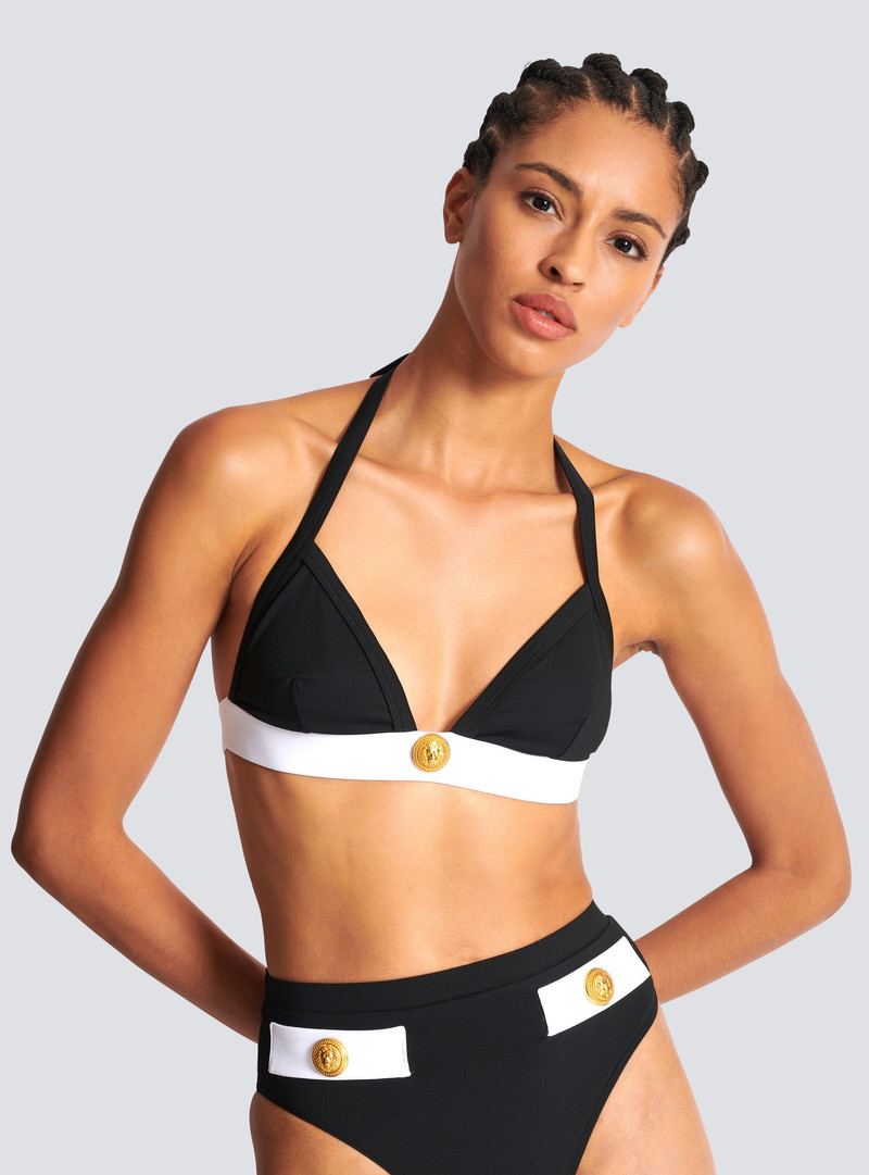 Two-piece swimming costume with buttons 7