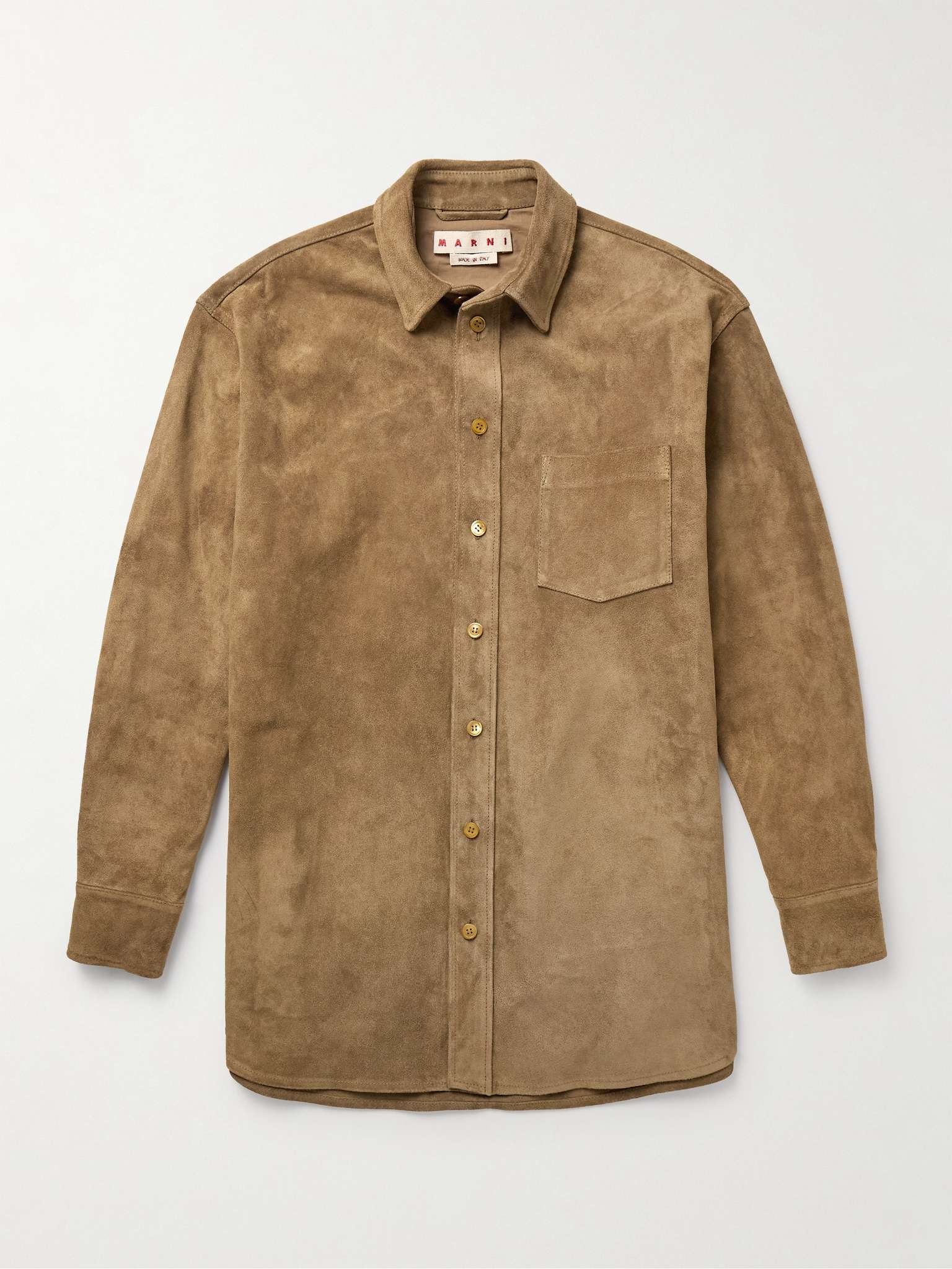 Suede Overshirt - 1