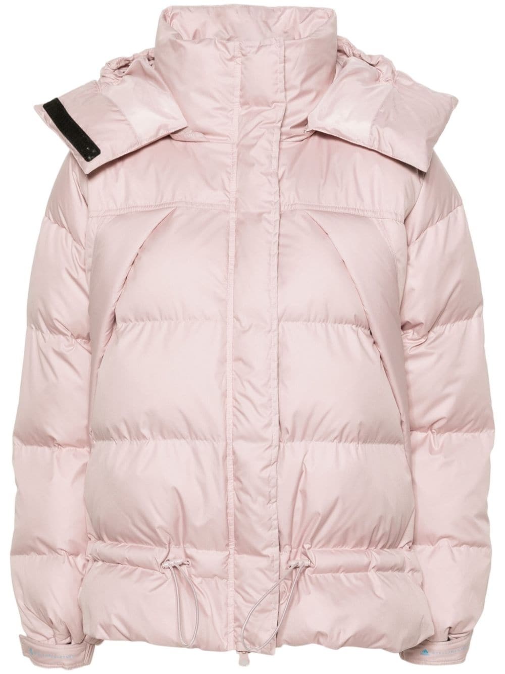 detachable-hood ripstop puffer jacket - 1