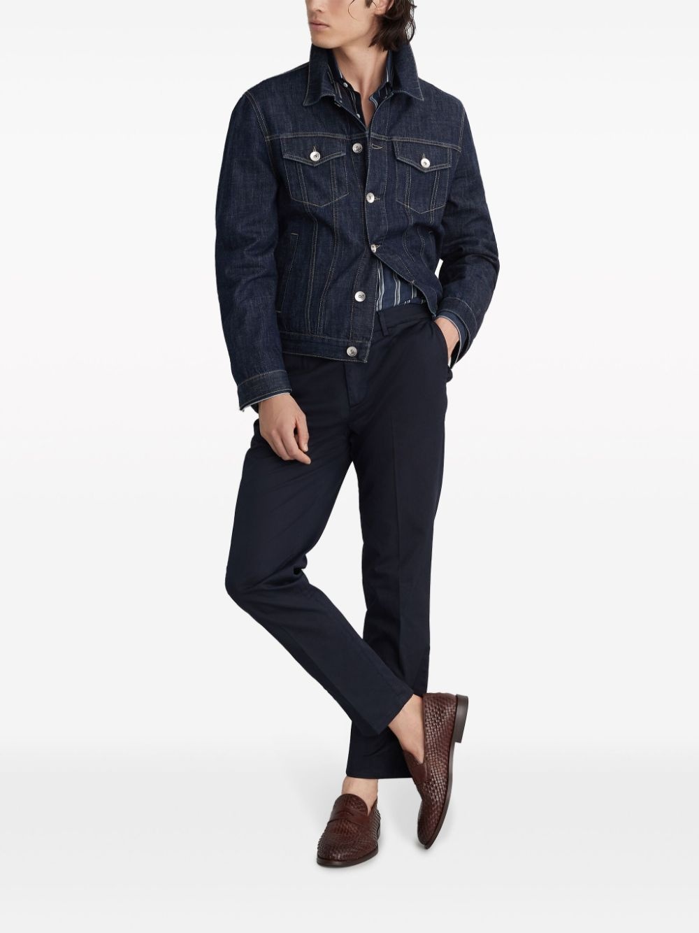 mid-rise slim-fit chinos - 5