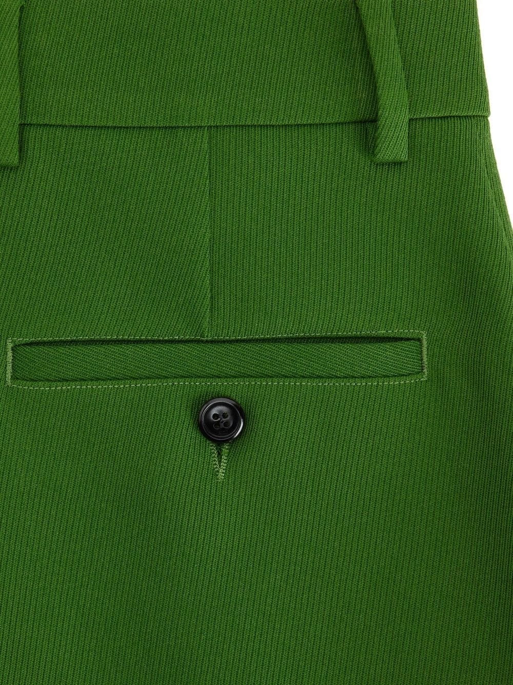 virgin wool tapered trousers - 5