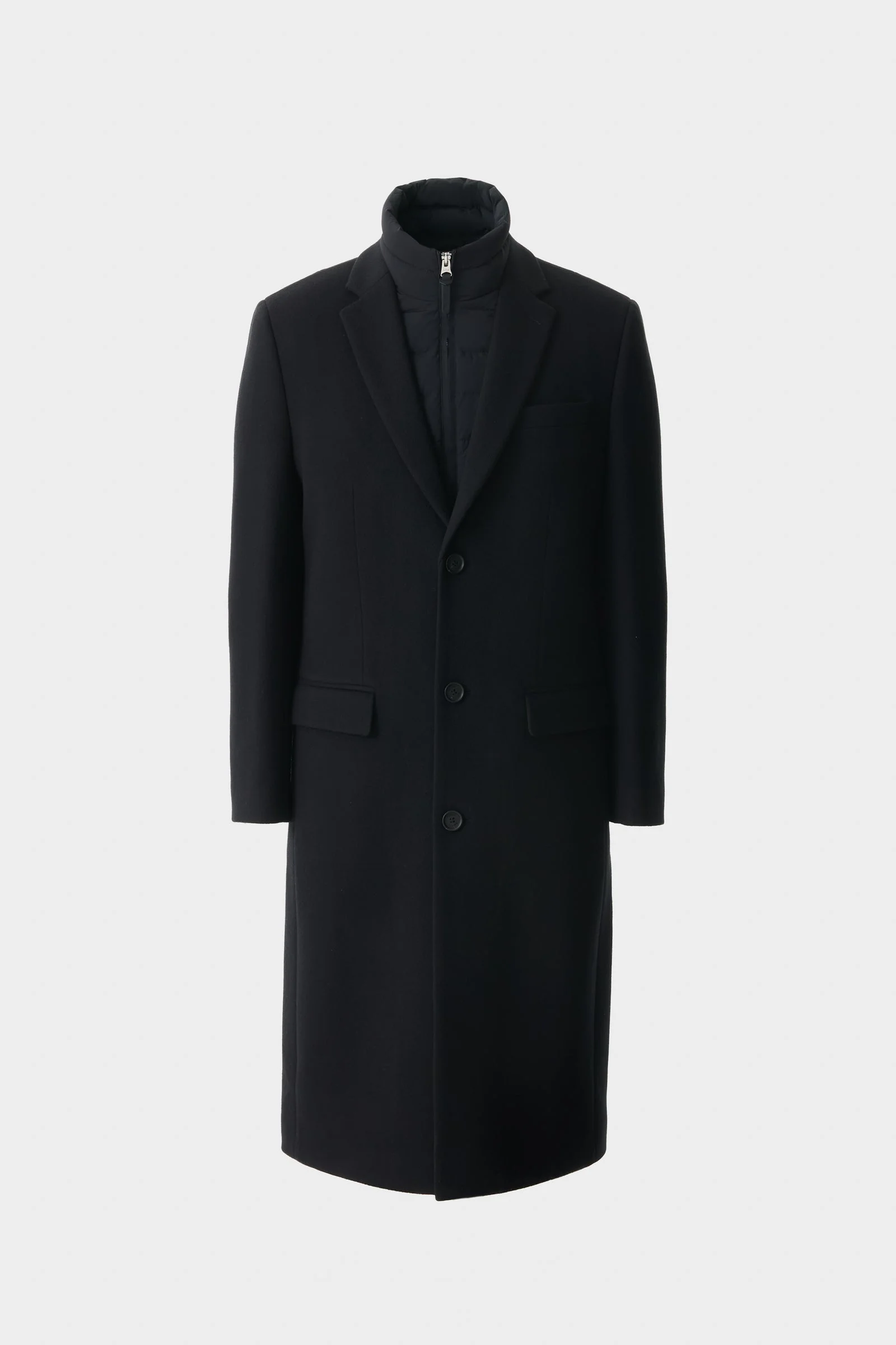 SKAI-LG 2-in-1 Wool Coat With Removable Down Liner - 1