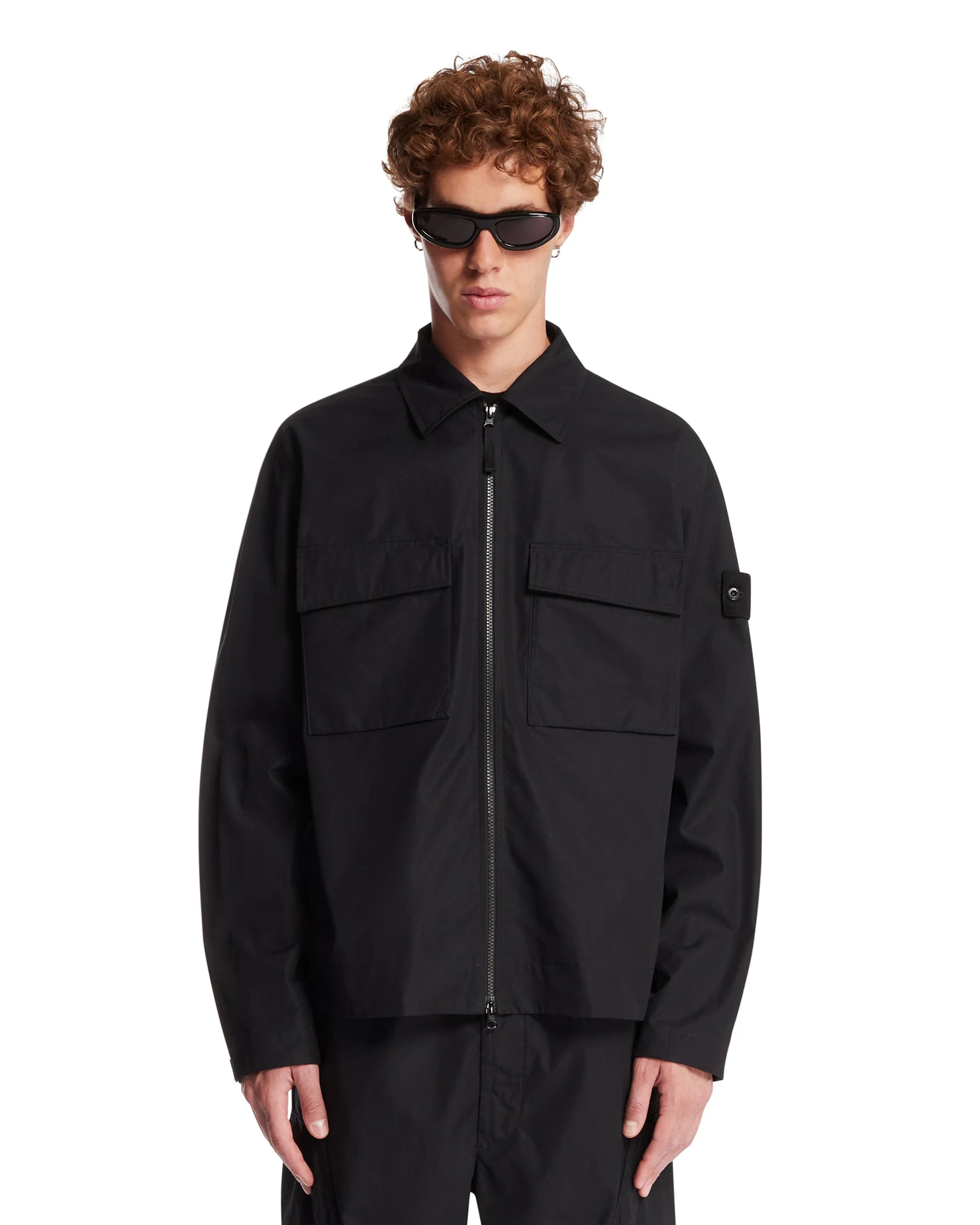 Black 1200018 Ghost Cotton Overshirt - 1