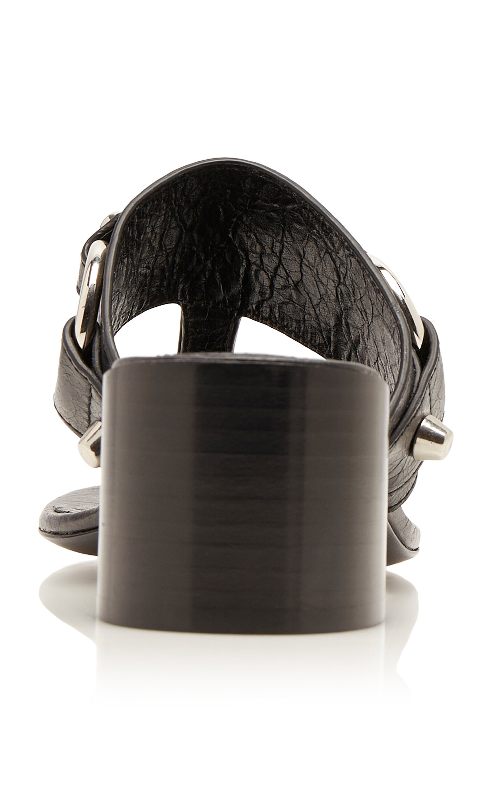 Cagole Leather Thong Sandals black - 4