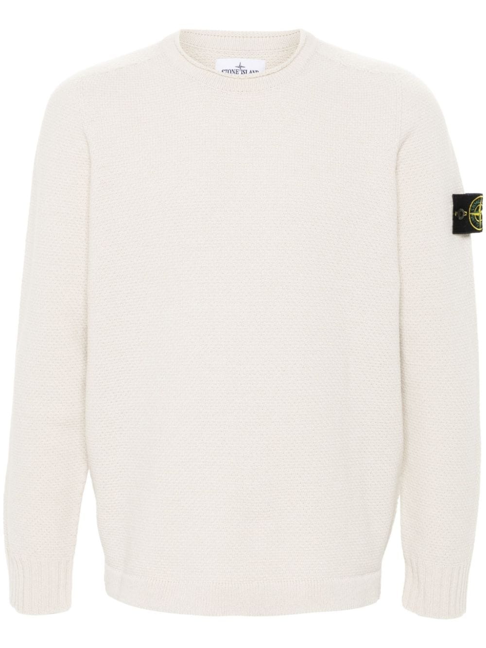 Compass-badge crew-neck jumper - 1