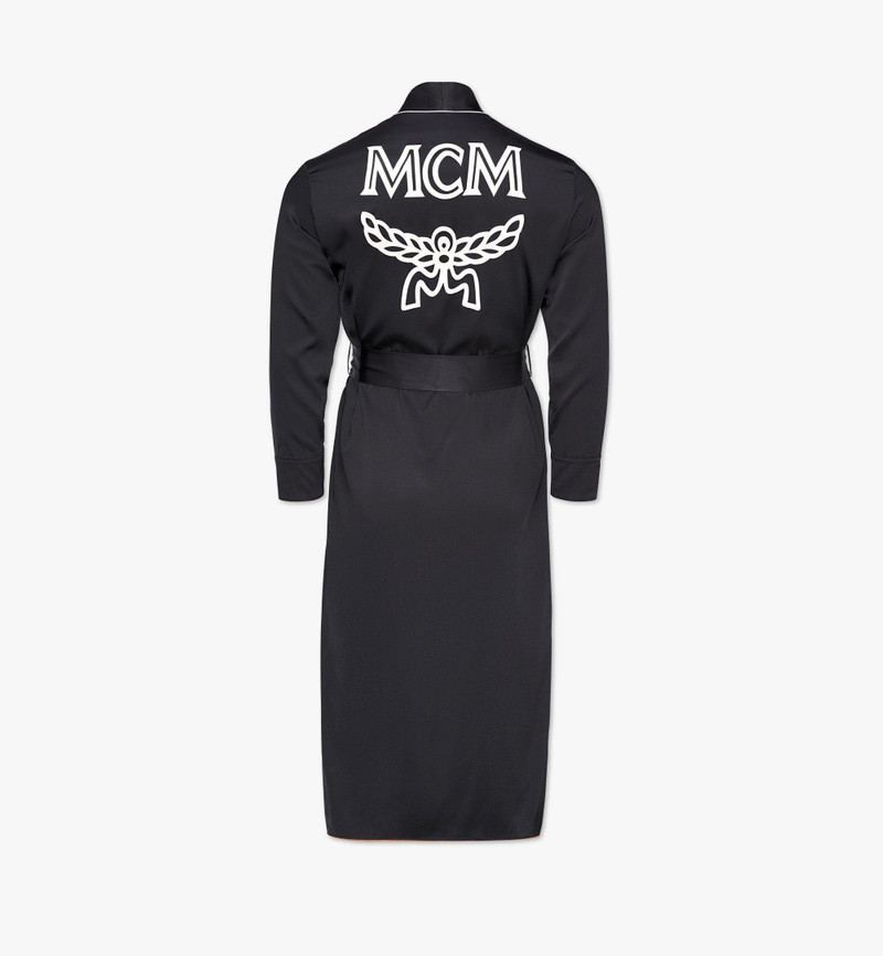 Classic Logo Silk Reversible Robe 5