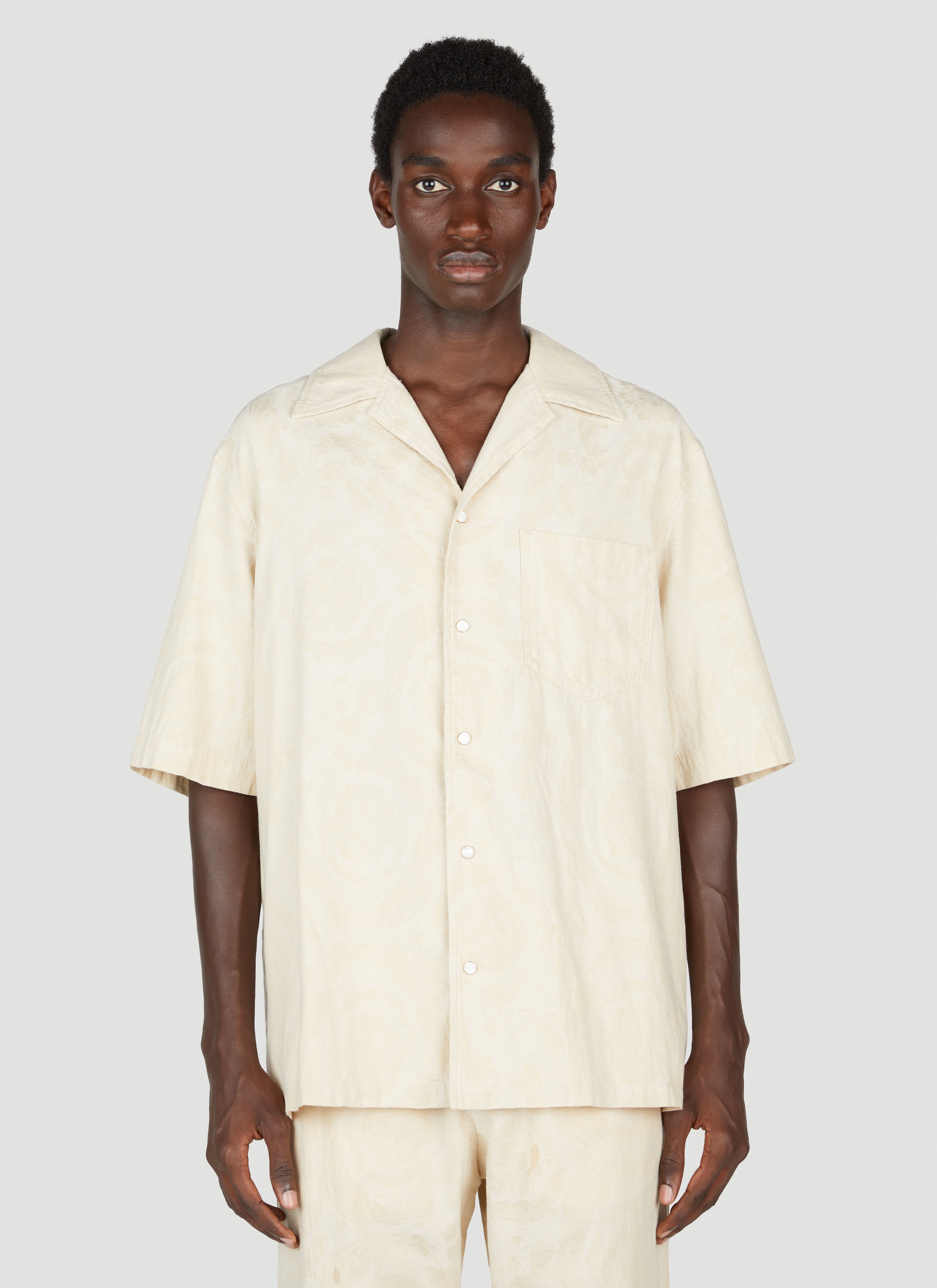 Jacquard Short Sleeve Shirt - 1