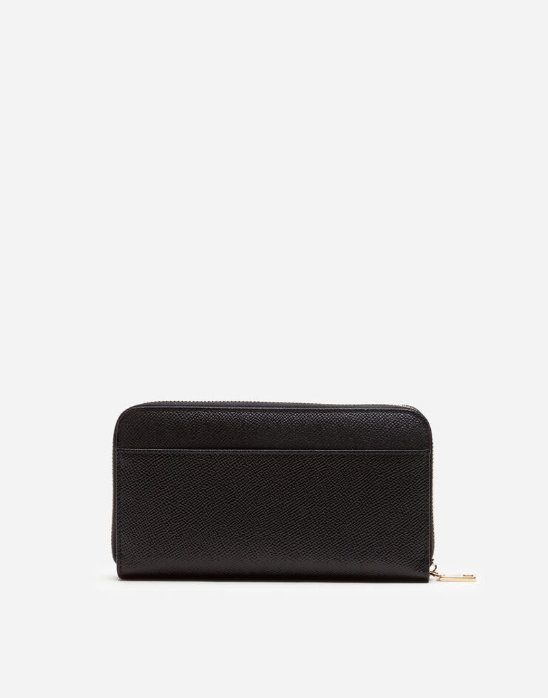 Dauphine calfskin zip around wallet 3