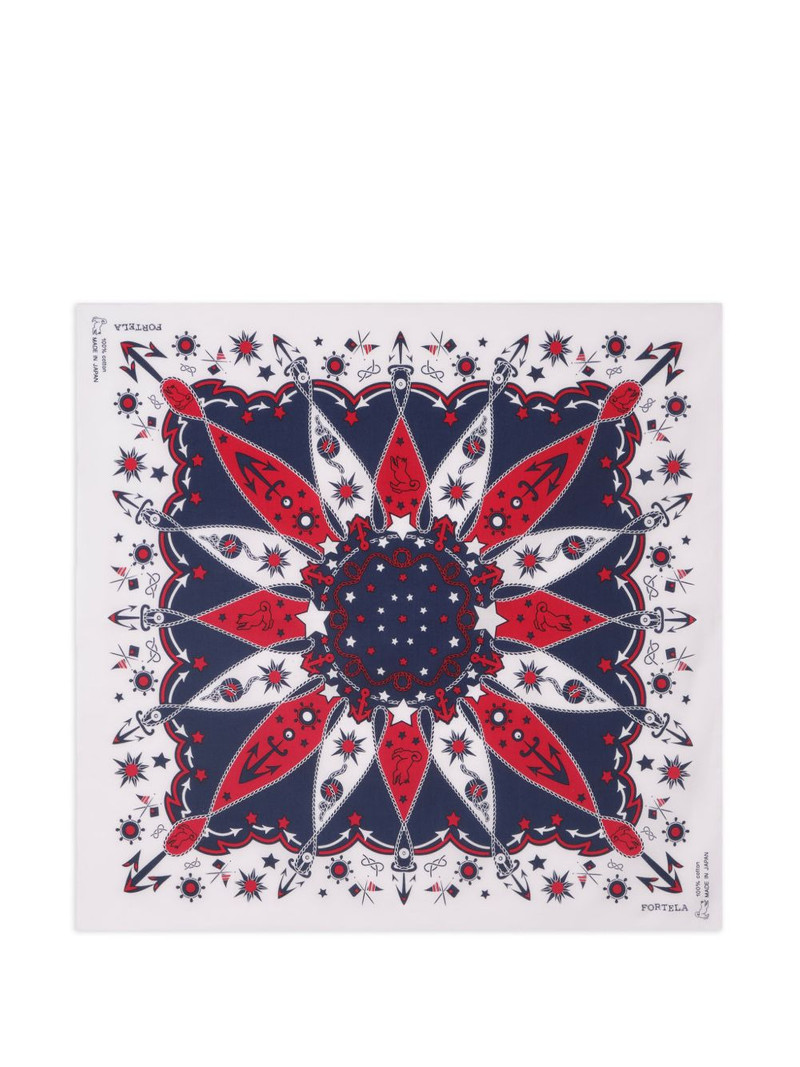 FORTELA anchor star pattern bandana outlook