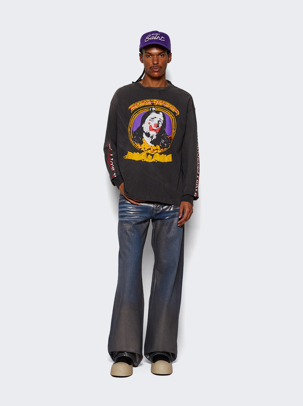 Born Saint Long Sleeve T-shirt Black - 2