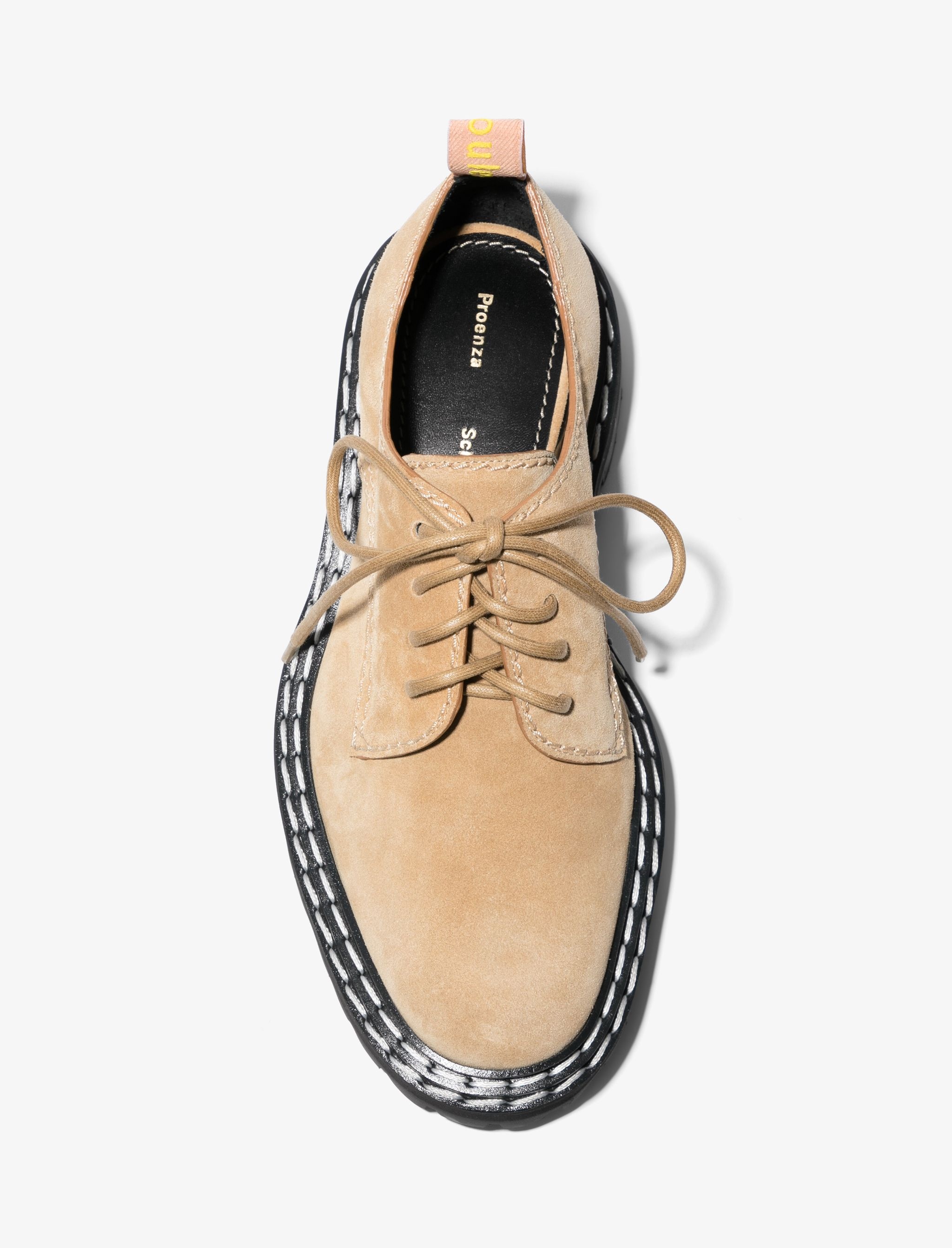 Suede Lug Sole Oxfords - 4