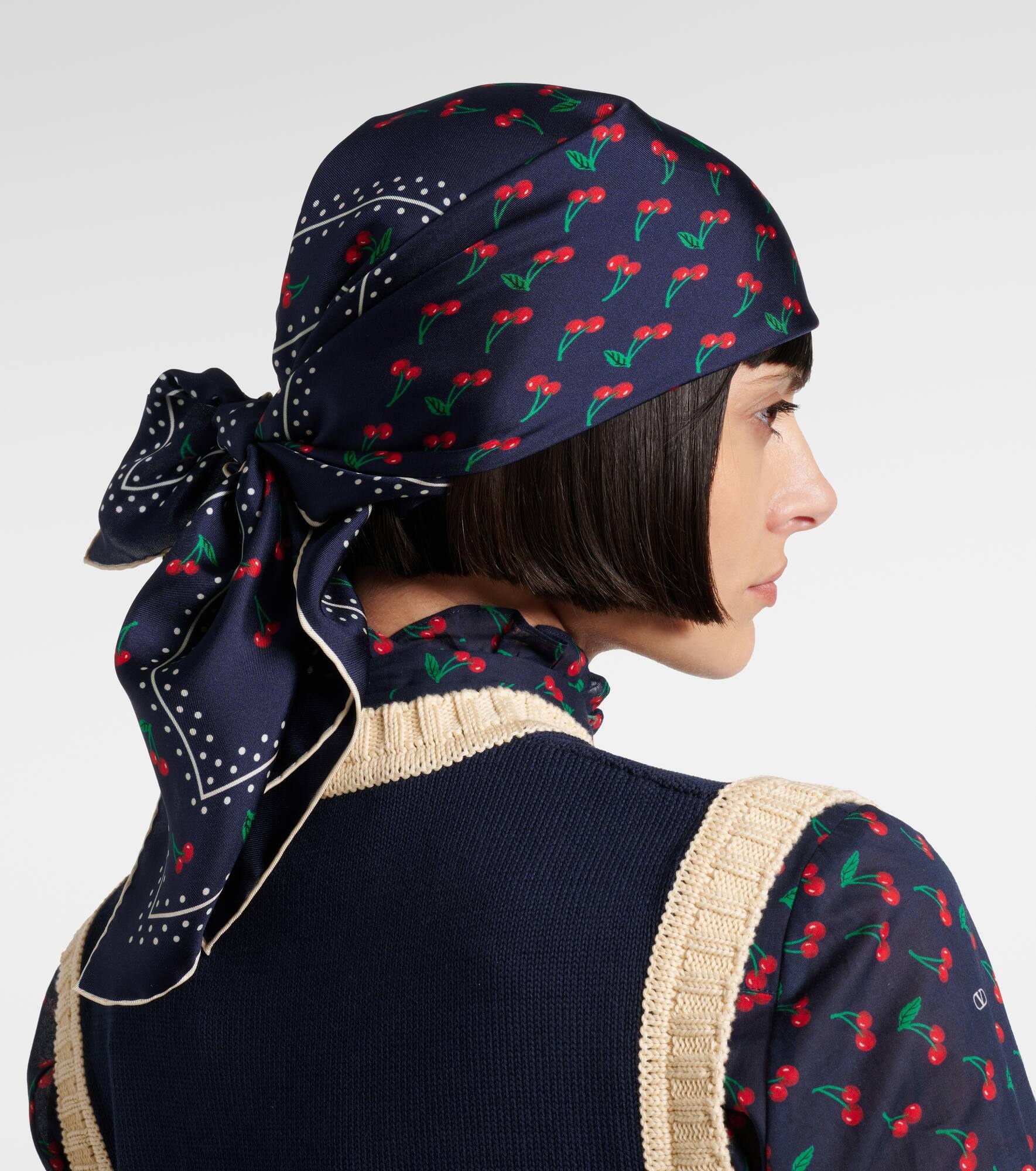 Cherryfic silk scarf - 3