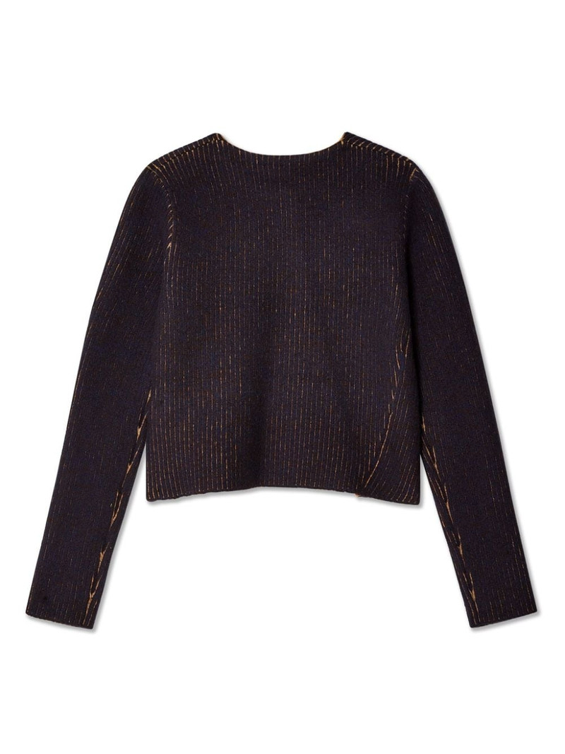 ECKHAUS LATTA Starling ribbed cardigan outlook
