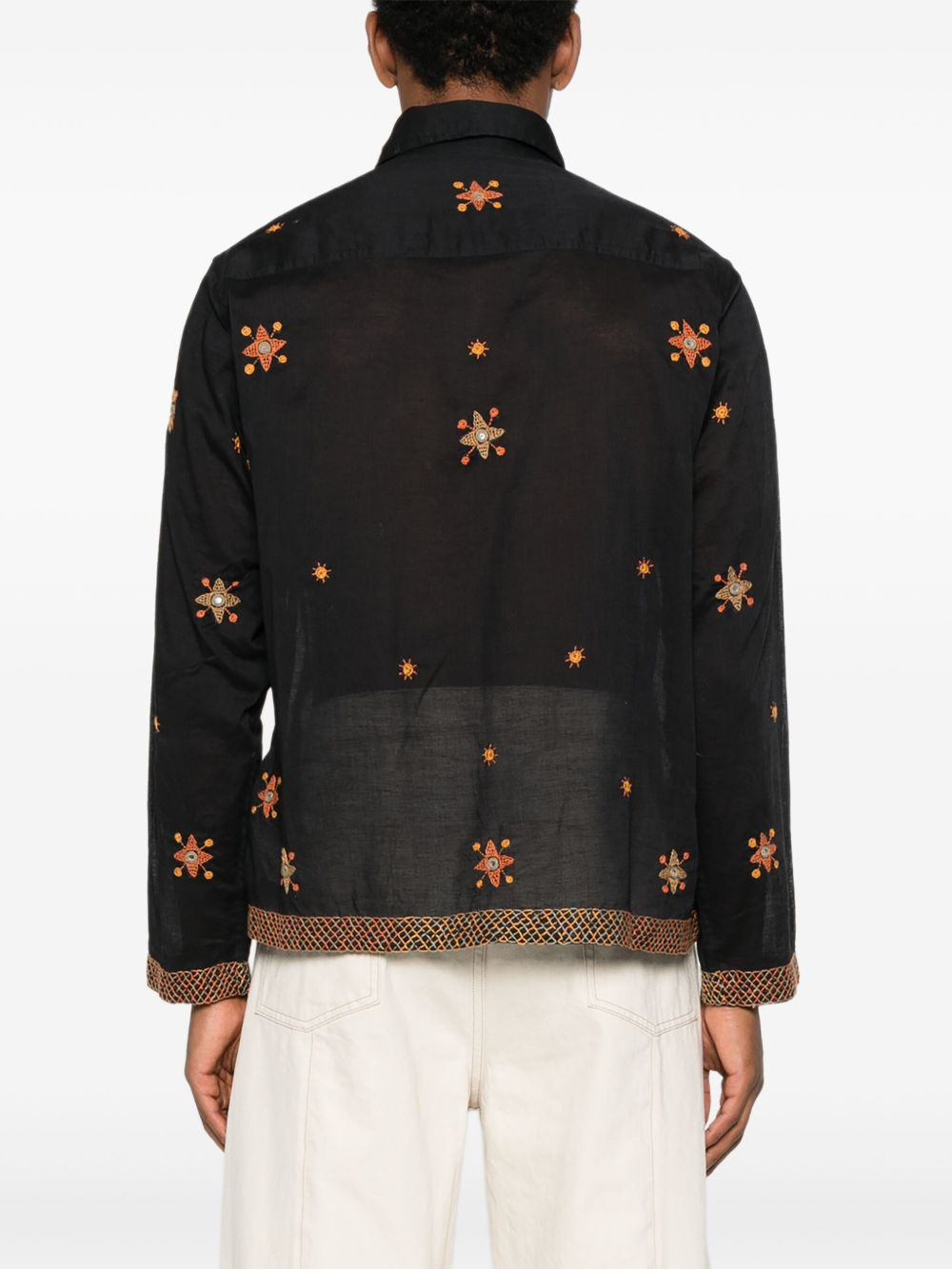 star-embroidered shirt - 4