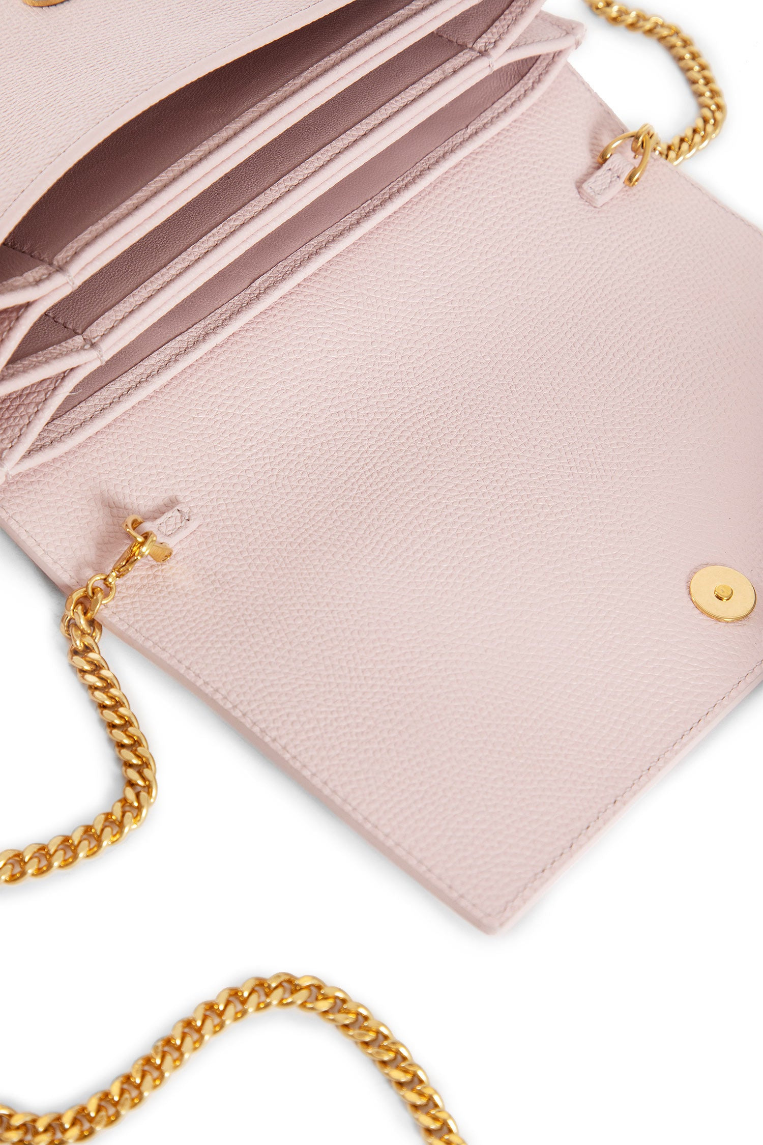 Vlogo Grainy Leather Wallet With Chain - 4