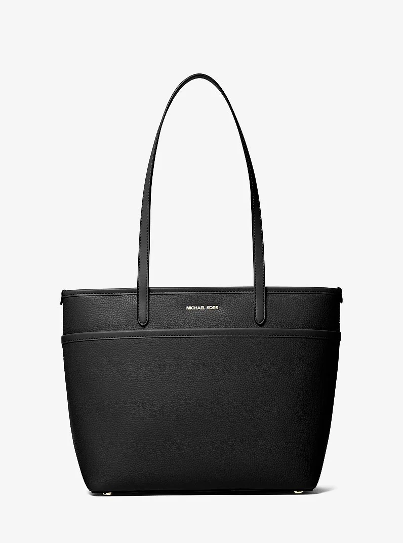 Marlowe Medium Pebbled Leather Pocket Tote Bag - 1
