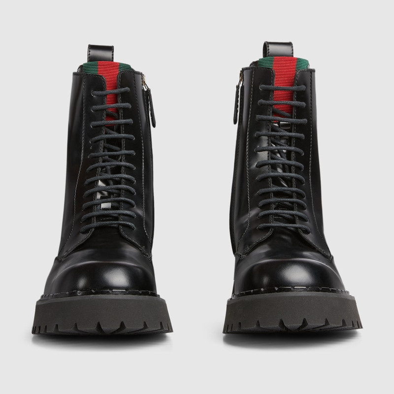 GUCCI Men's boot with Web outlook
