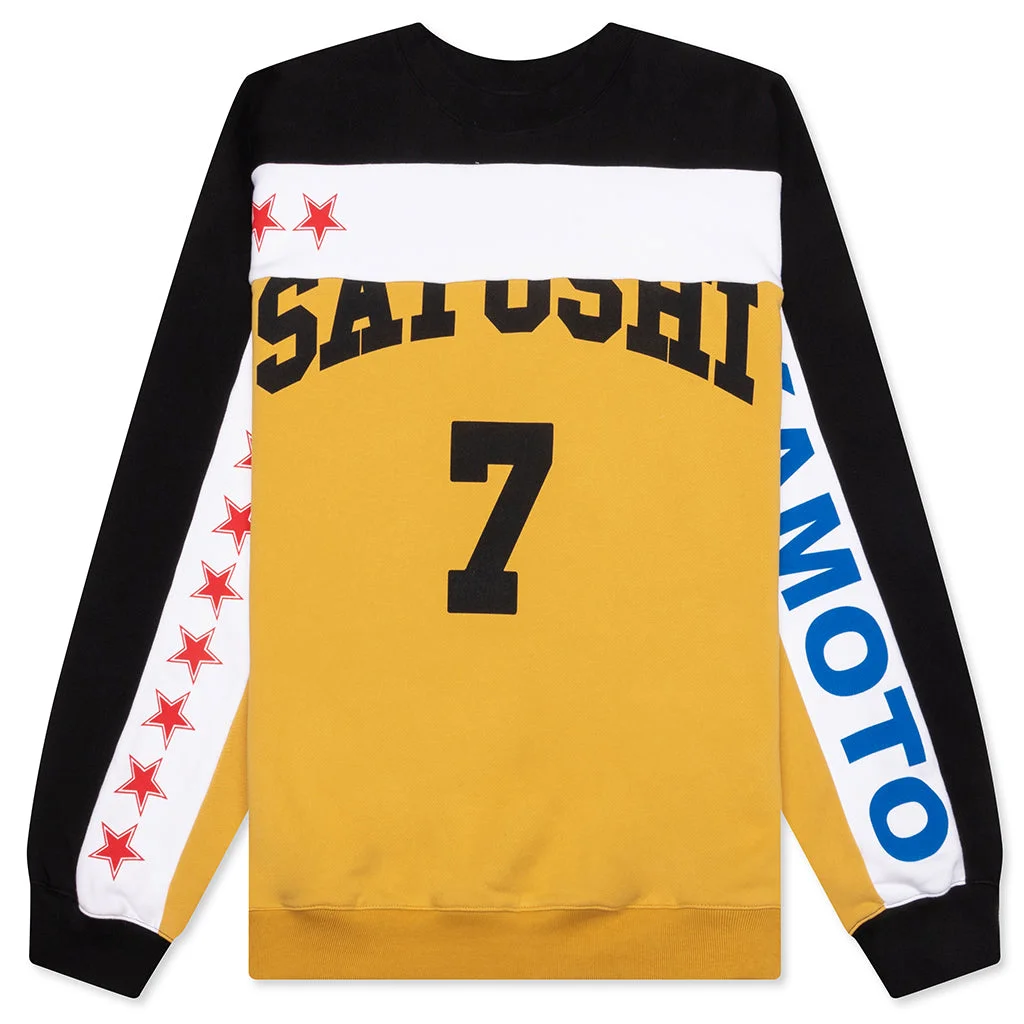 TEAM SATOSHI CREWNECK - YELLOW/BLACK - 1