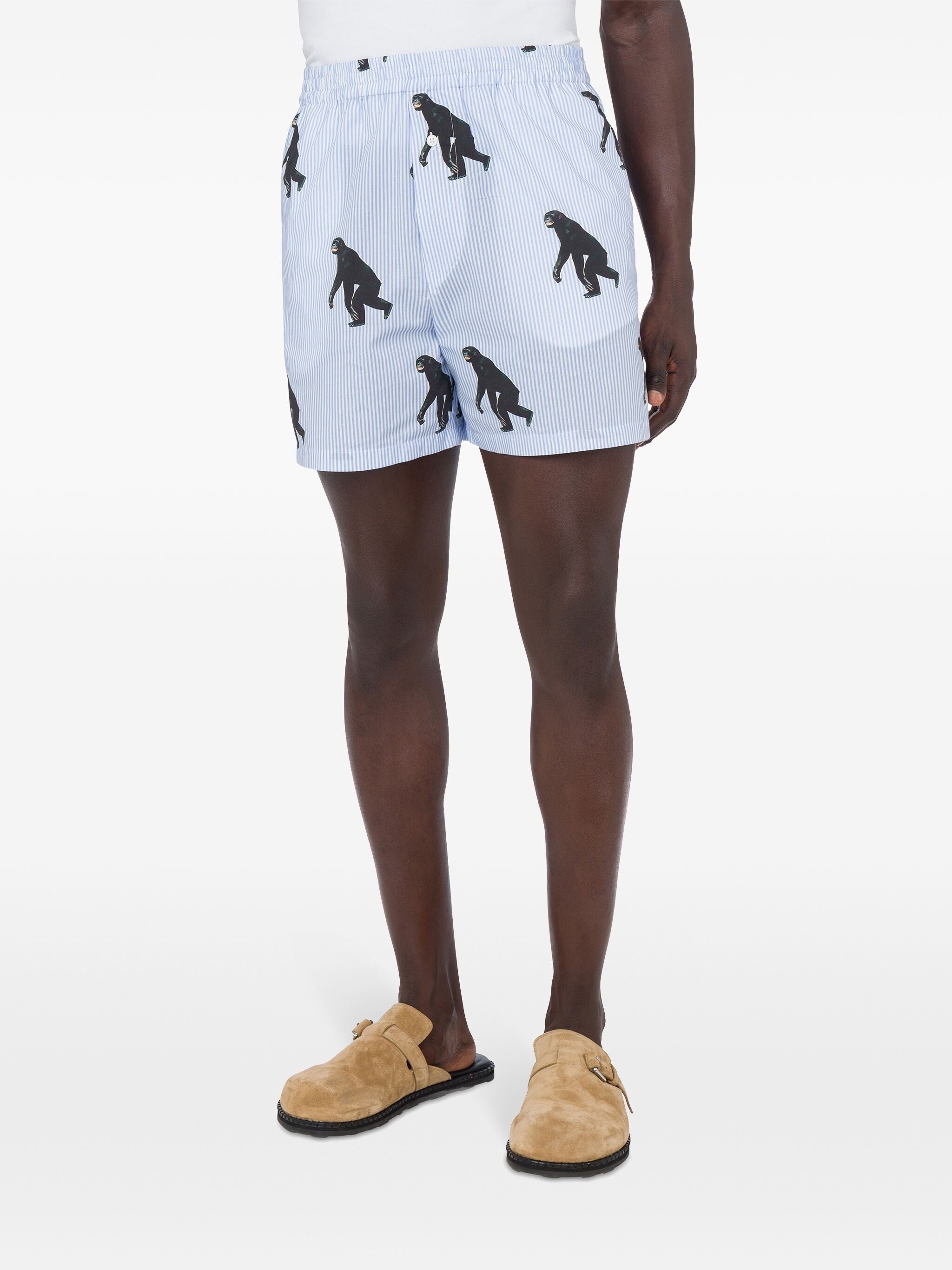 Graphic-print Striped Shorts - 3